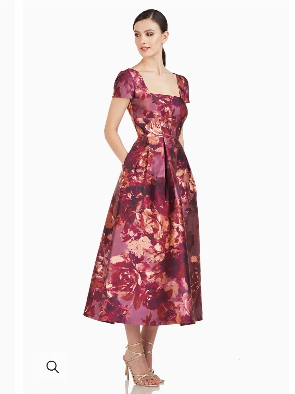 Kay Unger Teirney Tea Length Dress View 2